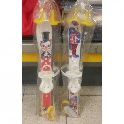 Narty dziecięce 68cm z kijkami