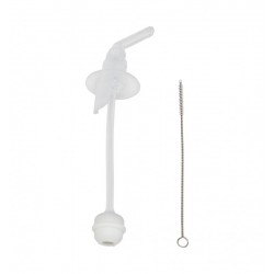 Dr.Browns TC075Wyminna słomka do Kubka Pierwsza słomka 270ml różowy +6m