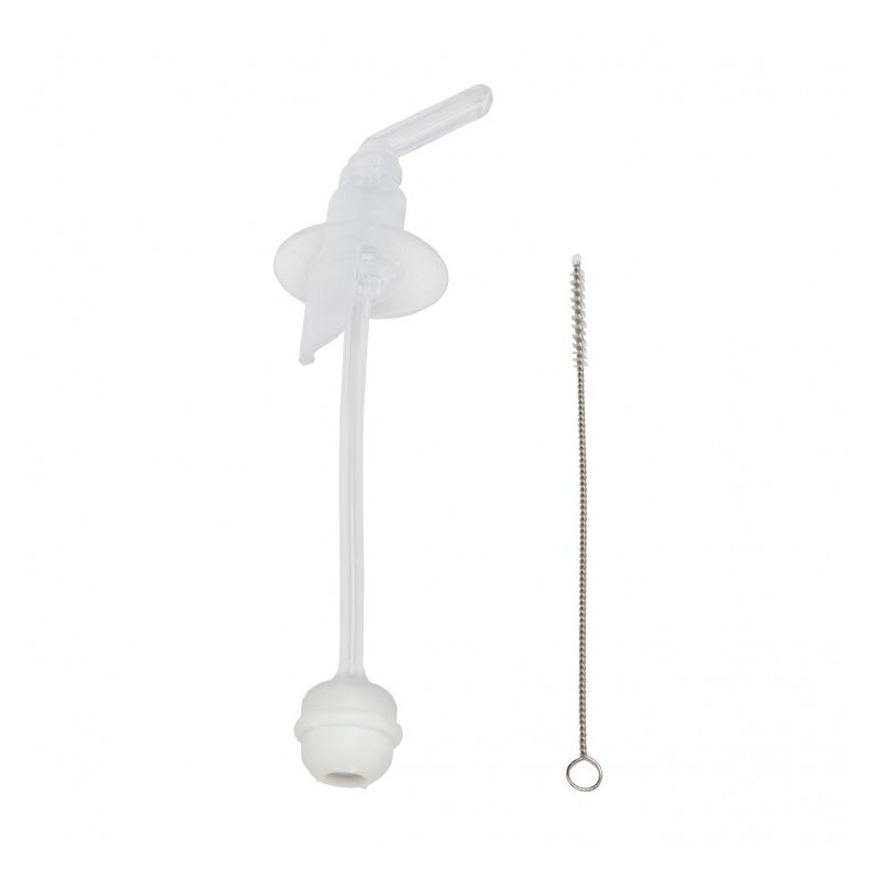 Dr.Browns TC075Wyminna słomka do Kubka Pierwsza słomka 270ml różowy +6m