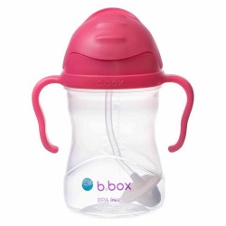 B.BOX BB0050 Bidon ze słomką 240 ml malinowy