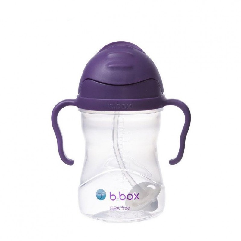 B.BOX BB0050 Bidon ze słomką 240 ml winogronowy