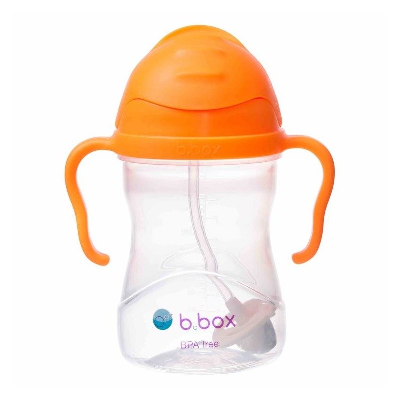 B.BOX BB0050 Bidon ze słomką 240 ml orange