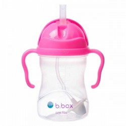 B.BOX BB0051 Bidon ze słomką 240 ml pink pomegranate