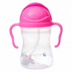 B.BOX BB0051 Bidon ze słomką 240 ml pink pomegranate