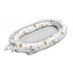 KOKON VELVET BIAŁY LEŚNA PRZYGODA 80x45