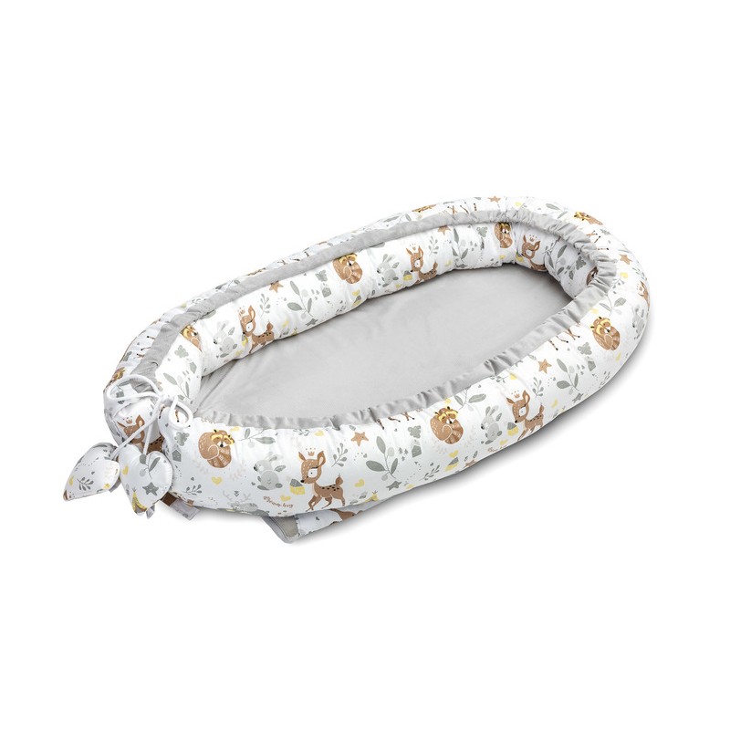 KOKON VELVET BIAŁY LEŚNA PRZYGODA 80x45