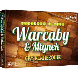 TREFL 01681 Gra Warcaby/Młynek de Luxe 6+