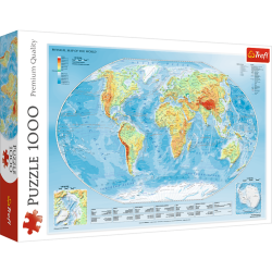 TREFL 10463 Puzzle 1000 el. Mapa fizyczna świata