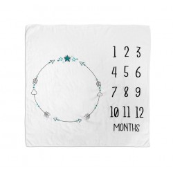 MATA MUŚLINOWA DO ZDJĘĆ BOHO BIAŁY 120X120