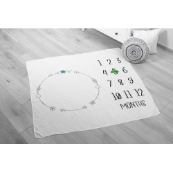 MATA MUŚLINOWA DO ZDJĘĆ BOHO BIAŁY 120X120