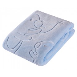EASY CARE 502 Kocyk akrylowy tłoczony jednokolorowy 80x110