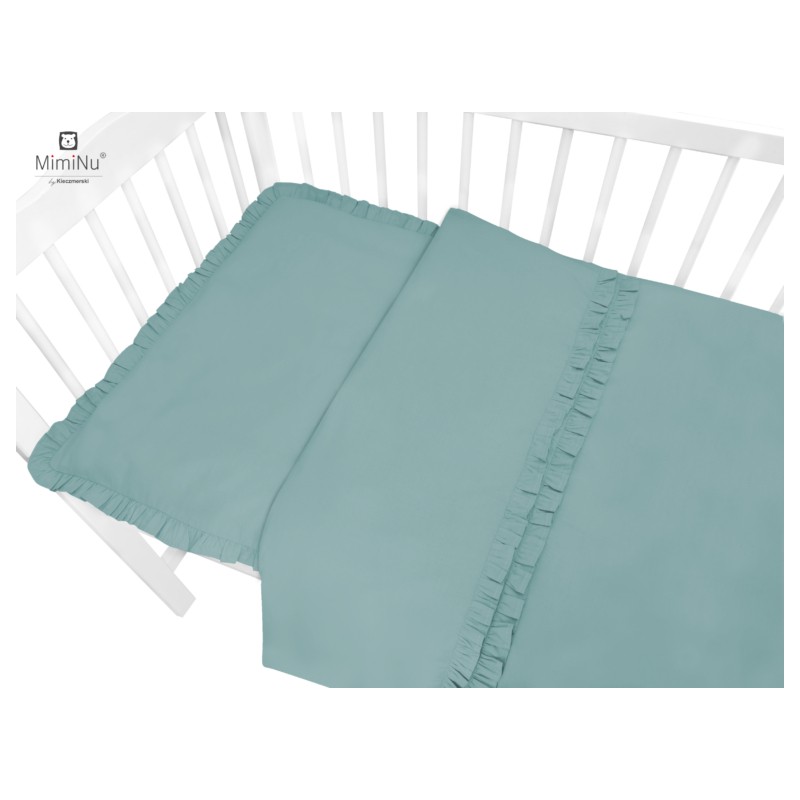 KIECZMERSKI Pościel C-2 ROYAL z falbanką 135x100 ciemna mięta