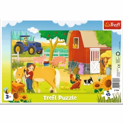 TREFL 31356 Puzzle 15 Ramkowe - Na farmie