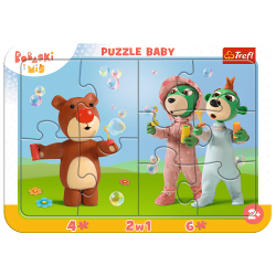 TREFL 80026 Puzzle - Ramkowe Baby - Zabawne Bobaski