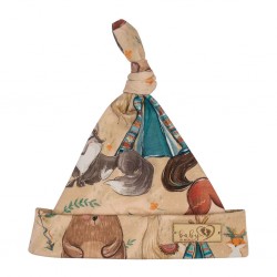 BABY 01263 Czapka niemowlęca Smerfetka Boho Boy 0-3m