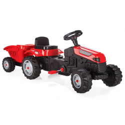 ARTYK 073168 Traktor na pedały z przyczepą czerwony
