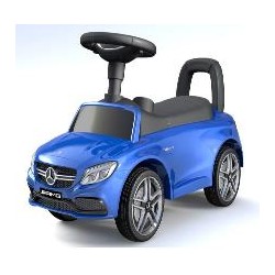 BABY MIX 45773 Pojazd jeździk z rączką Mercedes AMG C63 Coupe niebieski