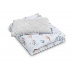 KOMPLET DO ŁÓŻECZKA LOT W CHMURACH PLUSZ KARO