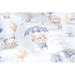 KOMPLET DO ŁÓŻECZKA LOT W CHMURACH PLUSZ KARO