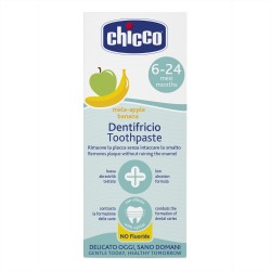 CHICCO 00002320100000 Pasta do zębów bez fluoru jabłkowo-bananowa 50 ml