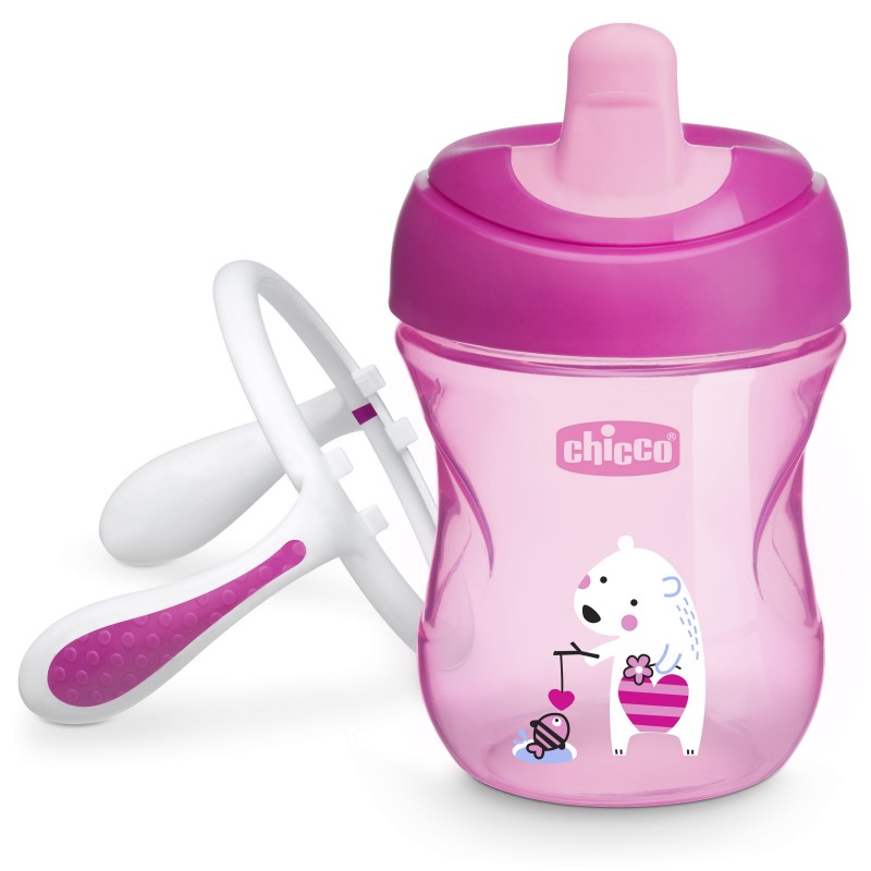 CHICCO 00006921100000 Kubek niekapek z ustnikiem 6m+ girl