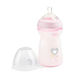 CHICCO 00081335100000 Butelka NF plastikowa 6m+ 330 ml girl