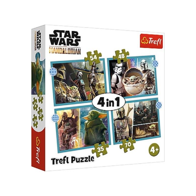 TREFL 34397 Puzzle 4w1 Mandalorian