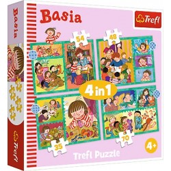 TREFL 34606 Puzzle 4w1 Przygody Basi