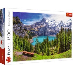TREFL 26166 Puzzle 1500 Jezioro Oeschinen, Alpy Szwajcaria