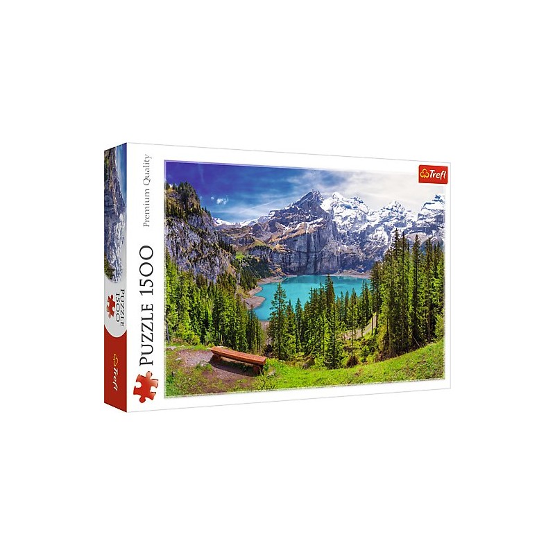 TREFL 26166 Puzzle 1500 Jezioro Oeschinen, Alpy Szwajcaria