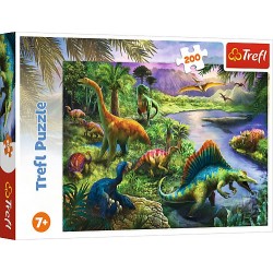 TREFL 13281 Puzzle 200 Drapieżne dinozaury