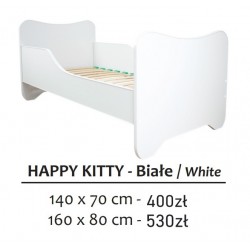 HAPPY KITTY białe łóżeczko...