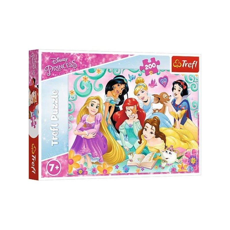 TREFL 13268 Puzzle 200 Radosny świat księżniczek Disney Princess