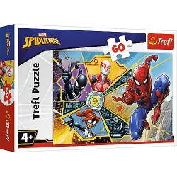 TREFL 17372 Puzzle 60 W sieci Disney Spiderman