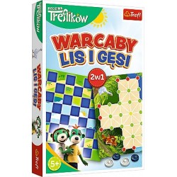 TREFL 02301 Gra Warcaby / Lis i Gęsi - Rodzina Treflików