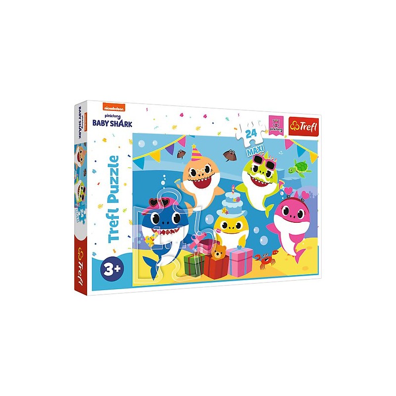 TREFL 14337 Puzzle 24 MAXI Wesołe Baby Shark