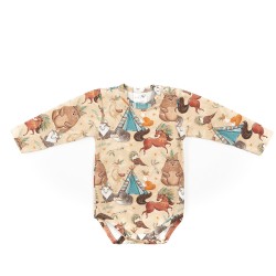 BABY 01392 Body niemowlęce dł rękaw Boho Boy 80/86