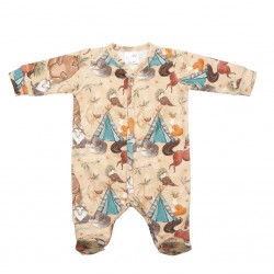 BABY 01393 Pajac niemowlęcy dł rękaw Boho Boy 56/62