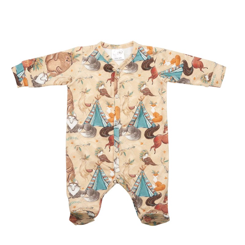 BABY 01393 Pajac niemowlęcy dł rękaw Boho Boy 56/62