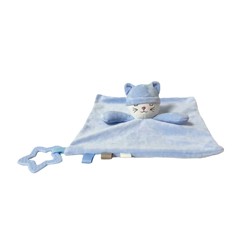 AXIOM 9202 Miluś Kotek śpiący 25 cm niebieski