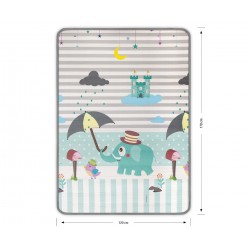 MILLY MALLY Mata piankowa zwijana Kinder Digits and Elephant