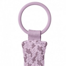 BIBS 9401111 PACIFIER BRAID zawieszka do smoczków 100% GOTS organic cotton Sky/Mauve