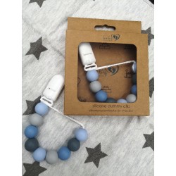 BABY 01432 Zawieszka do smoczka silikonowa Blue