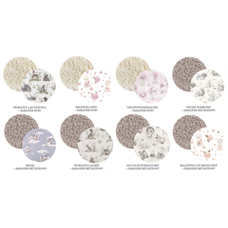 KIECZMERSKI Kocyk Baranek+bawełna 135x100