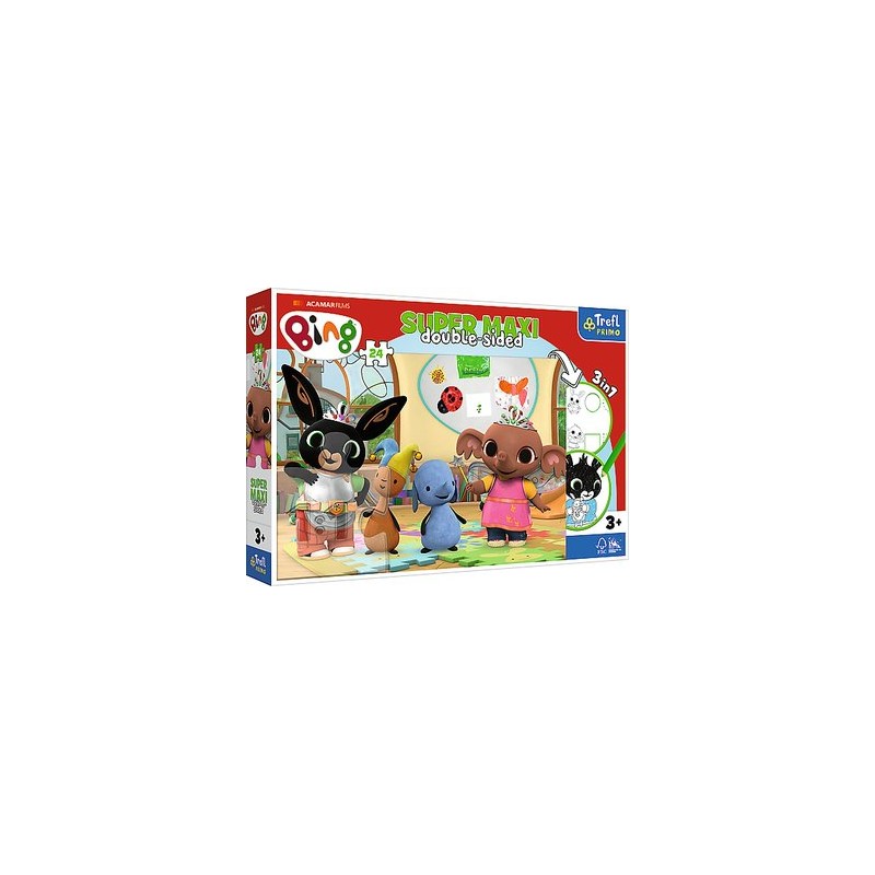 TREFL 41003 Puzzle 24 SUPER MAXI Bing z przyjaciółmi