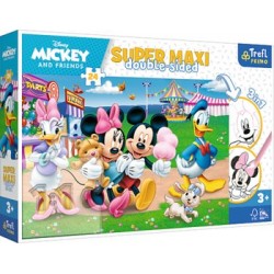 TREFL 41005 Puzzle 24 SUPER MAXI Mickey w wesołym miasteczku