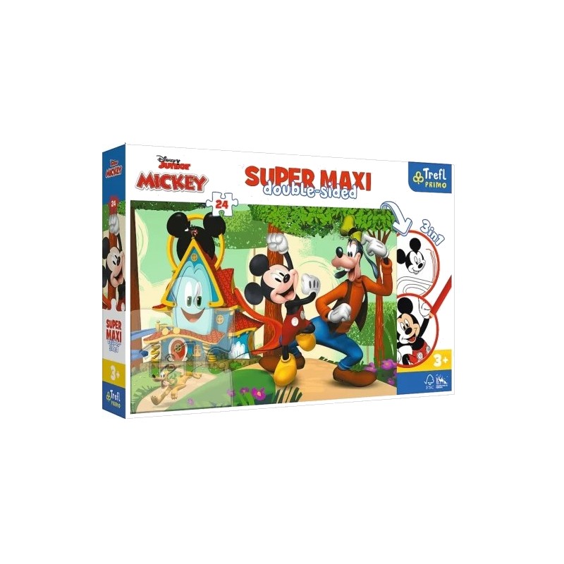 TREFL 41012 Puzzle 24 SUPER MAXI Wesoły Domek i przyjaciele