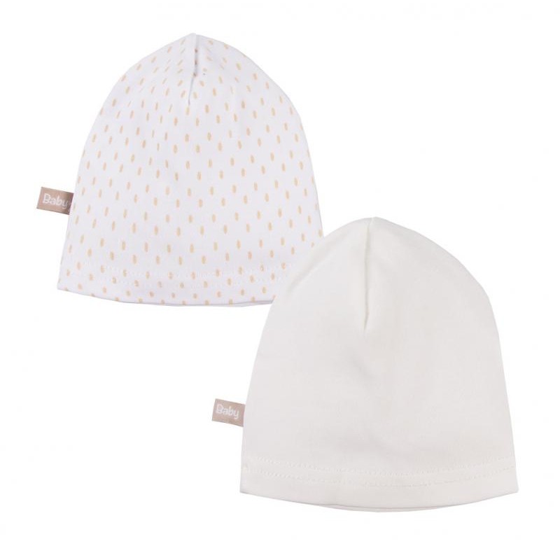 EWA 906694 Czapka Smerfetka 2-pak ecru 68