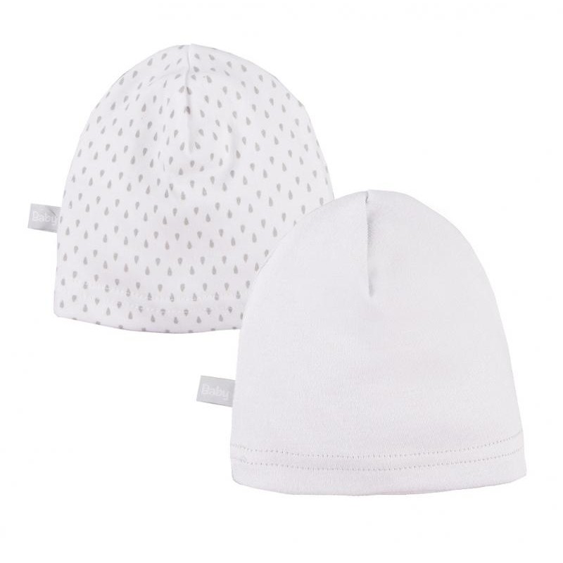 EWA 906748 Czapka Smerfetka 2-pak biała 68