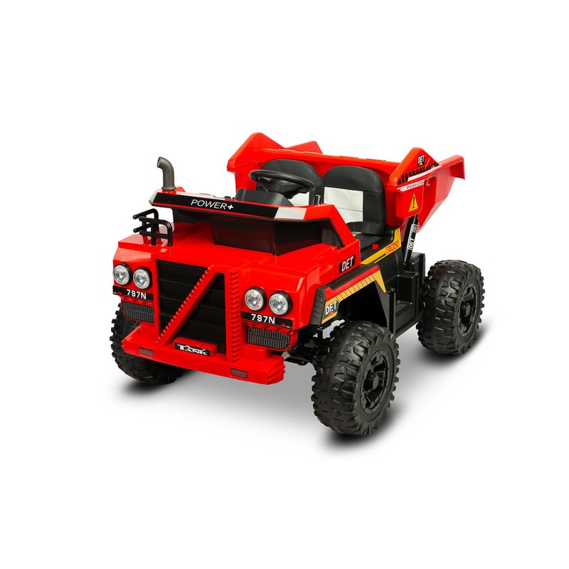 POJAZD NA AKUMULATOR WYWROTKA TANK RED